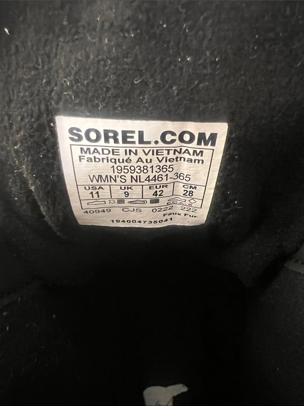 Sorel Taupe Suede and Grey Wool Lace-Up Winter Boots
